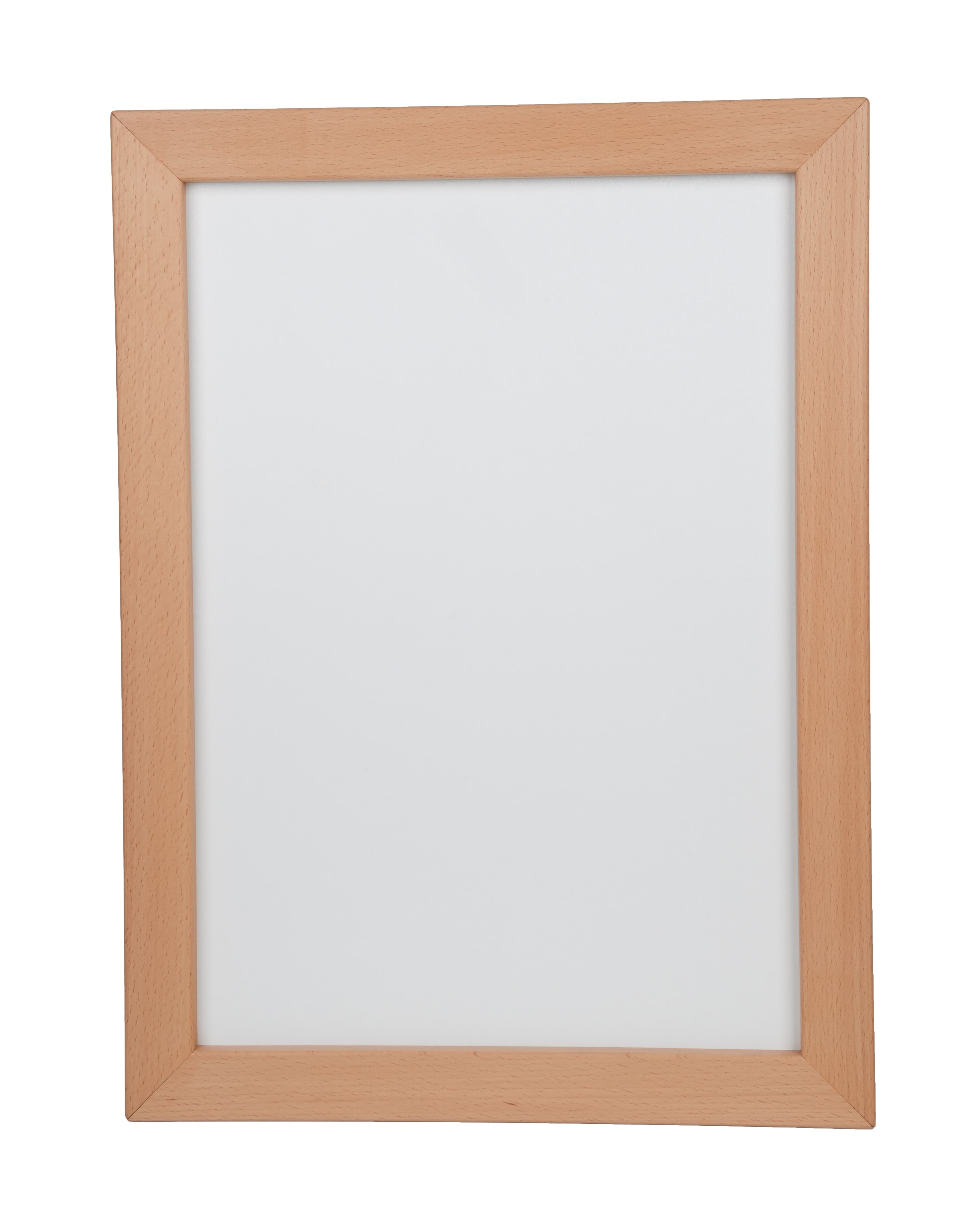 Modern Siyah Beyaz LED Kayın Çerçeve – 4 cm Masif Ahşap Aydınlatmalı Duvar Tablosu