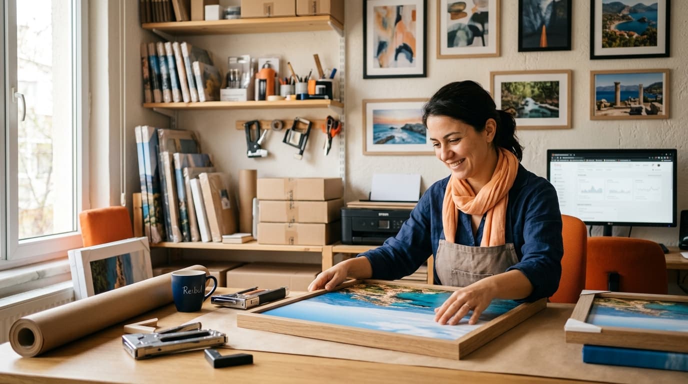 Etsy'de Çerçeveli Kanvas ve Poster Satışı: Reibul ile Nasıl 10 Kat Artırırsın?
