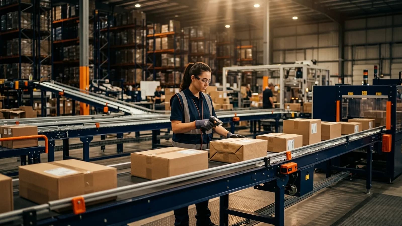 Reibul fulfillment merkezinde paketlenen siparişler