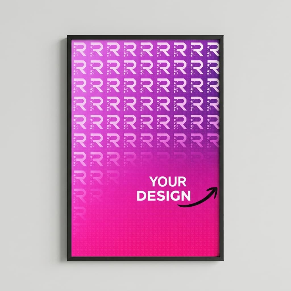 Poster baskı mockup