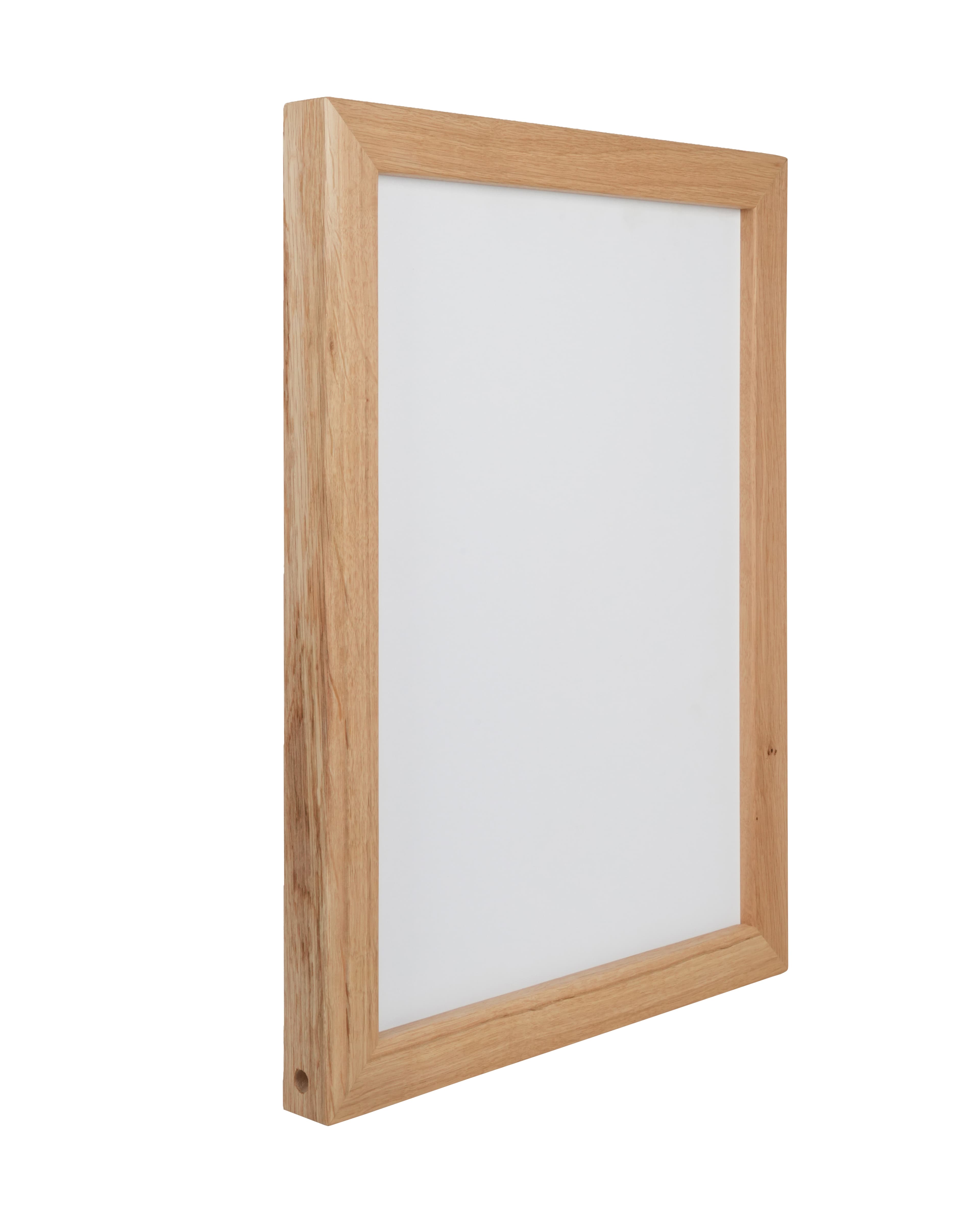 Premium LED Meşe Koleksiyonu – 4 cm Masif Ahşap Aydınlatmalı Duvar Tablo Çerçevesi