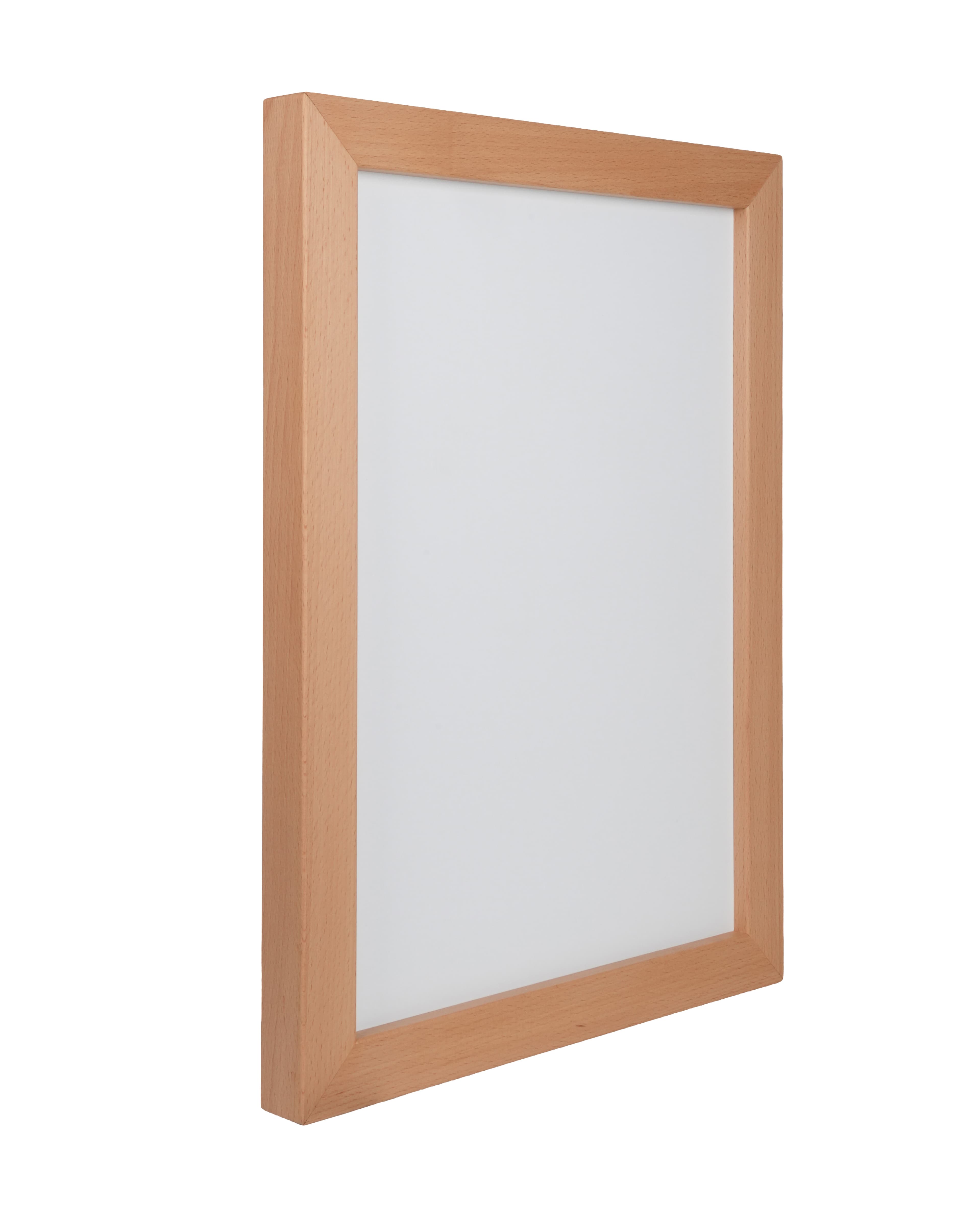 Premium LED Kayın Koleksiyonu – 4 cm Masif Ahşap Aydınlatmalı Duvar Tablo Çerçevesi