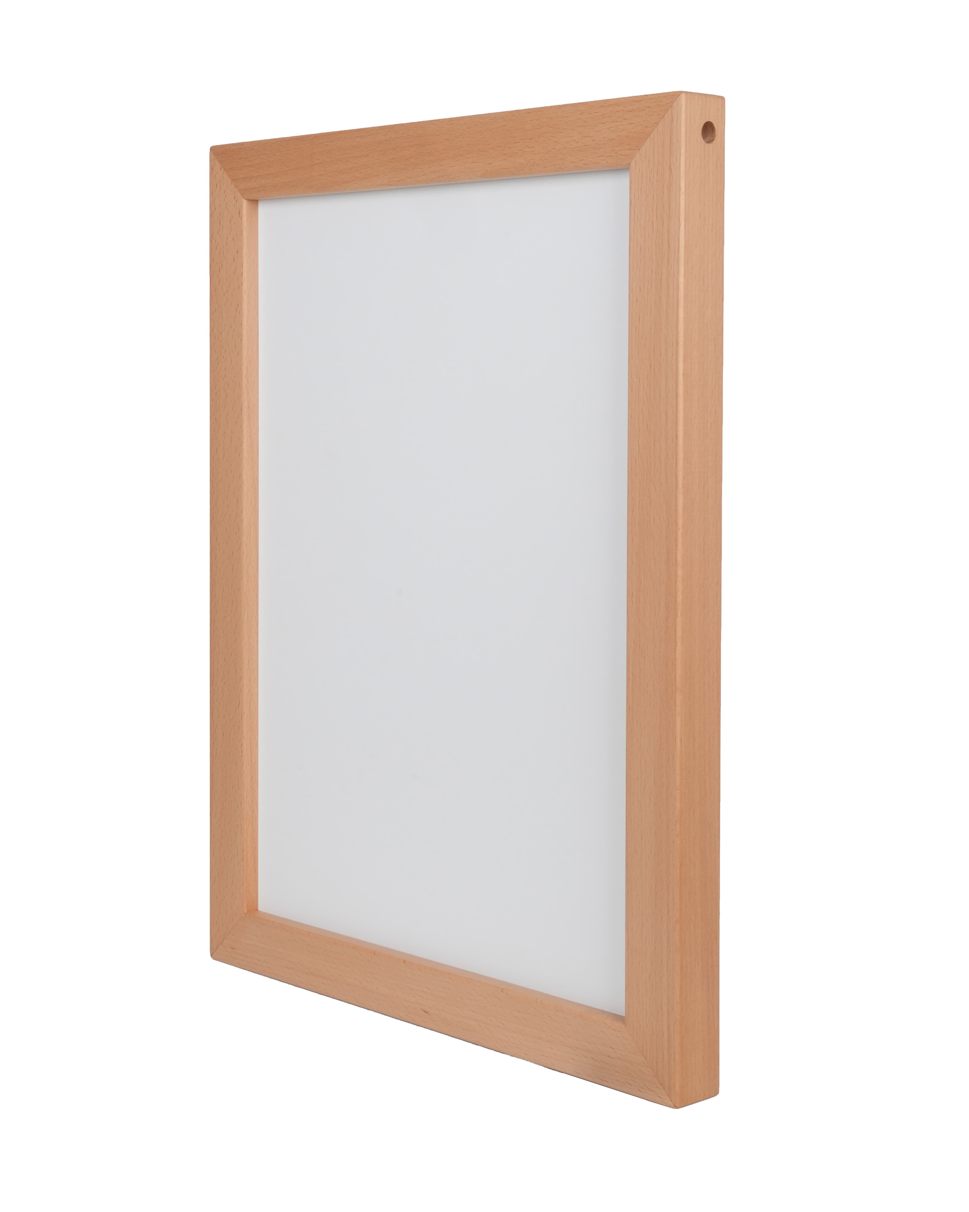 Premium LED Kayın Koleksiyonu – 4 cm Masif Ahşap Aydınlatmalı Duvar Tablo Çerçevesi