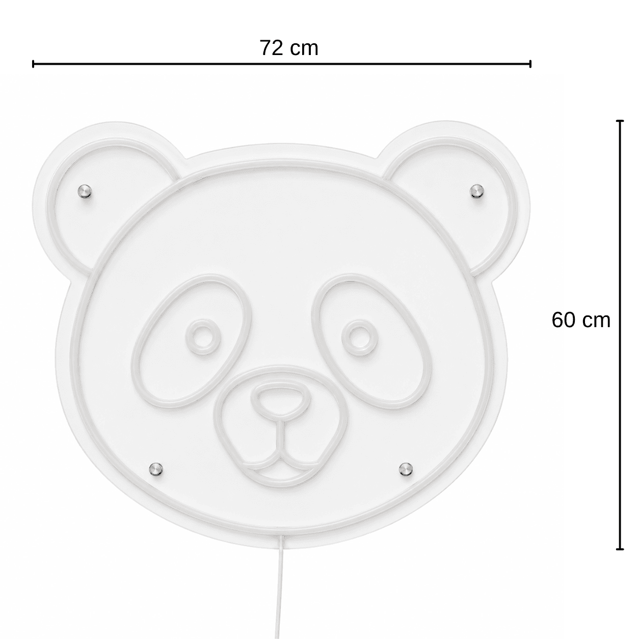 Panda Neon led 1.Nesil Neon Led 60x72 cm