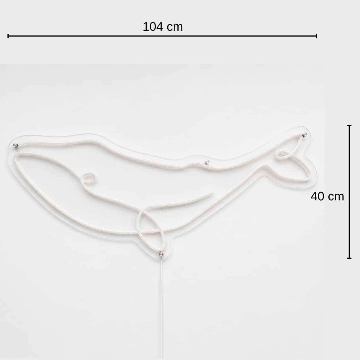 Okyanus Temalı LED Dekor Neon led 1.Nesil Neon Led 40x104 cm