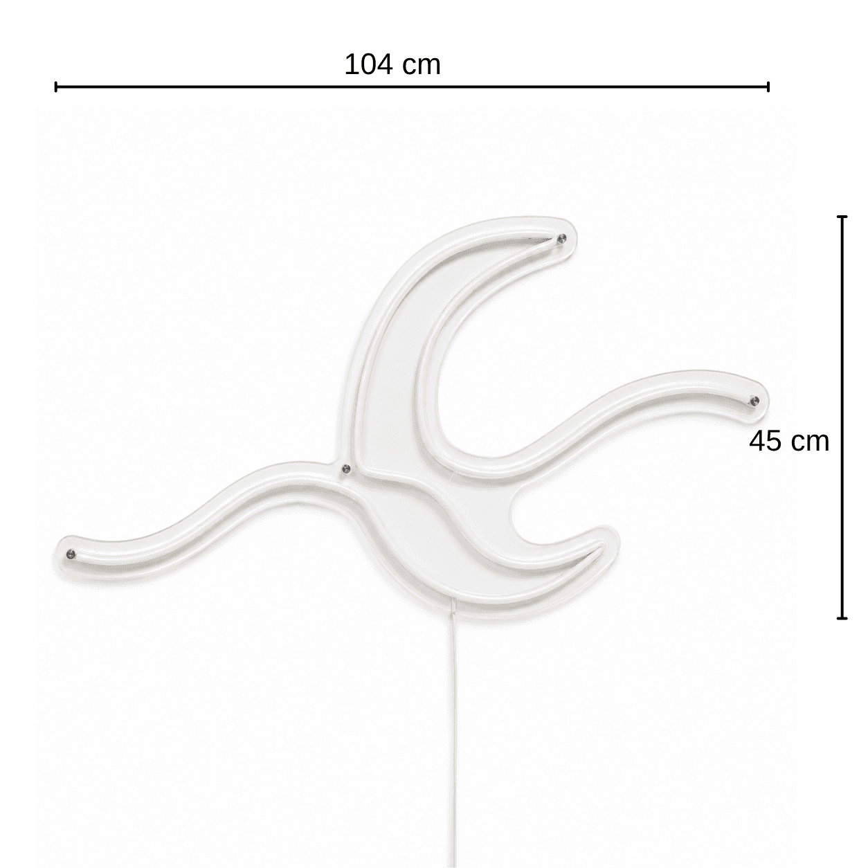 Deniz Temalı LED Işıklı Duvar Süsü 1.Nesil Neon Led 104x45 cm