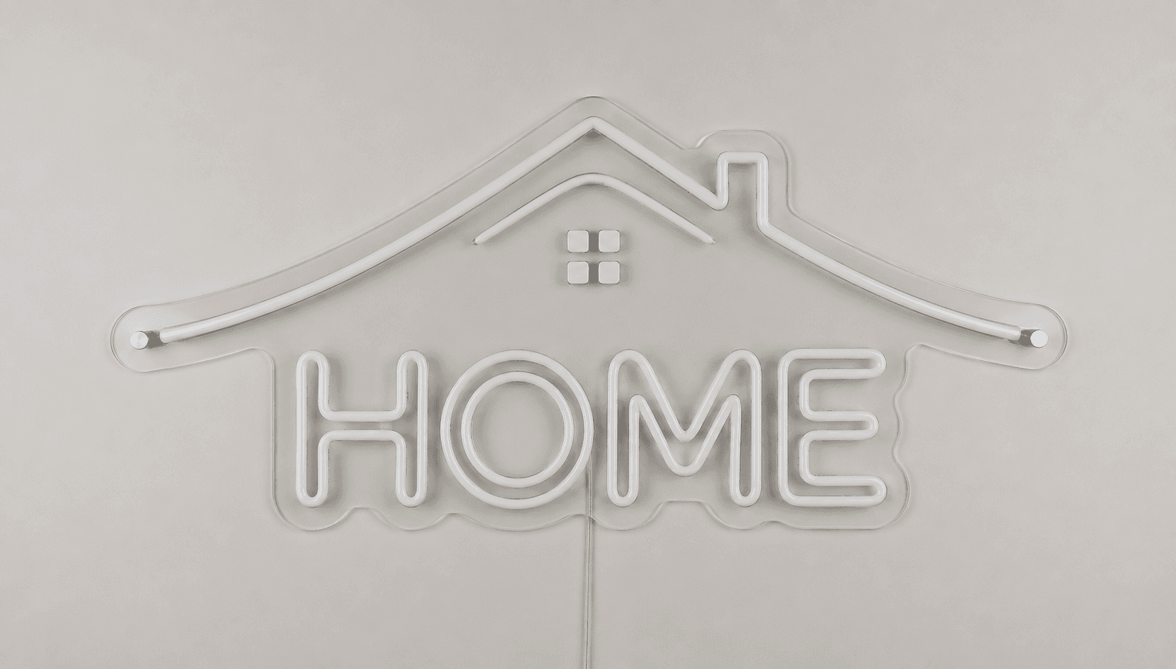 Home Neon Duvar Dekoru, Ev Şeklinde Modern LED Işık