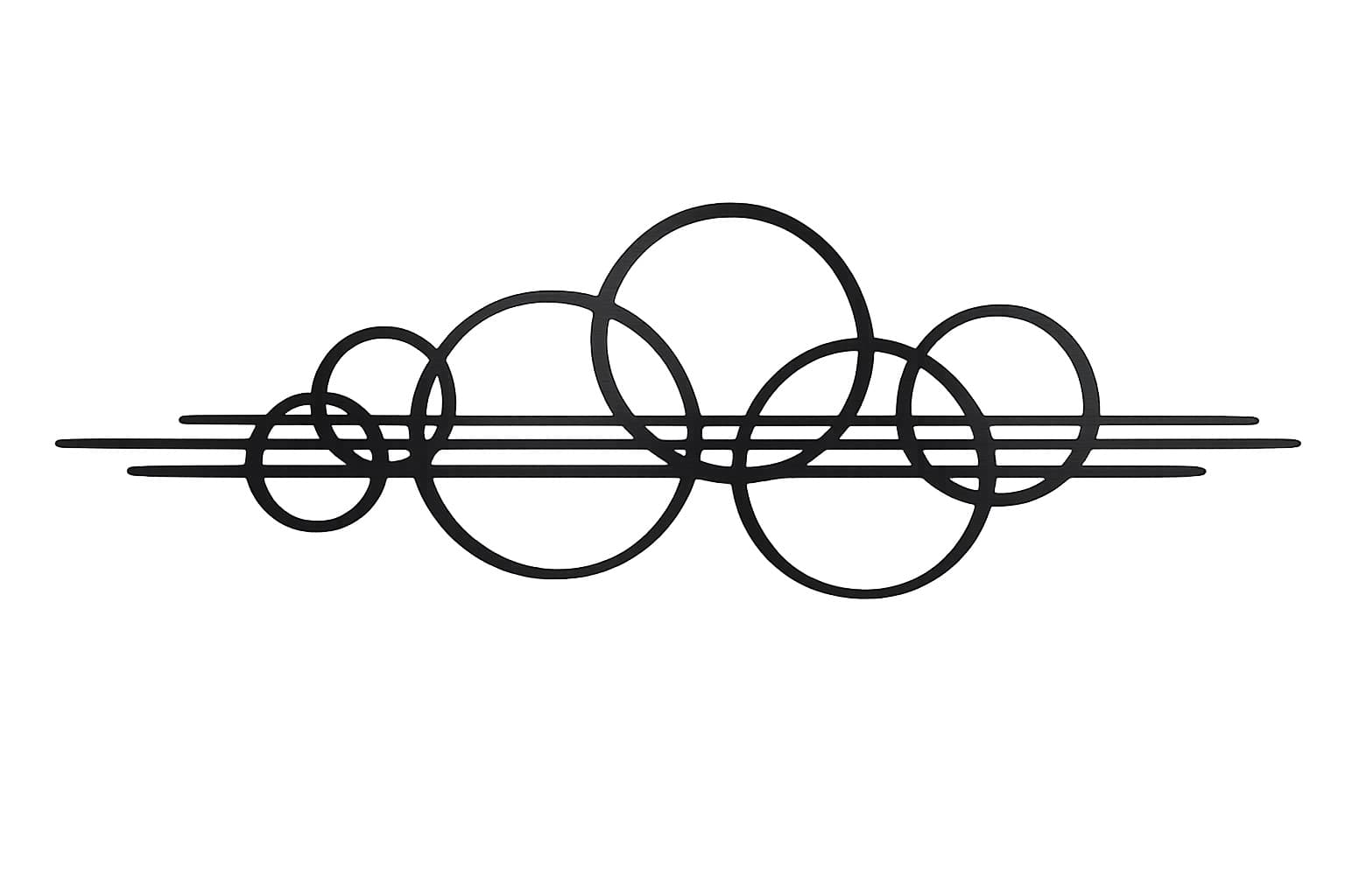 Minimalist Geometrik Metal Duvar Dekoru . Modern Daire Tasarımı