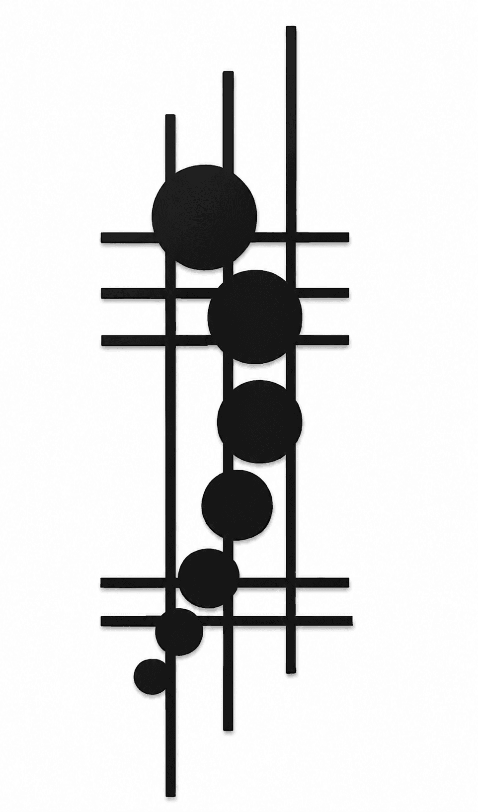 Geometrik Metal Duvar Dekoru ,Modern Soyut Metal Duvar Süsü