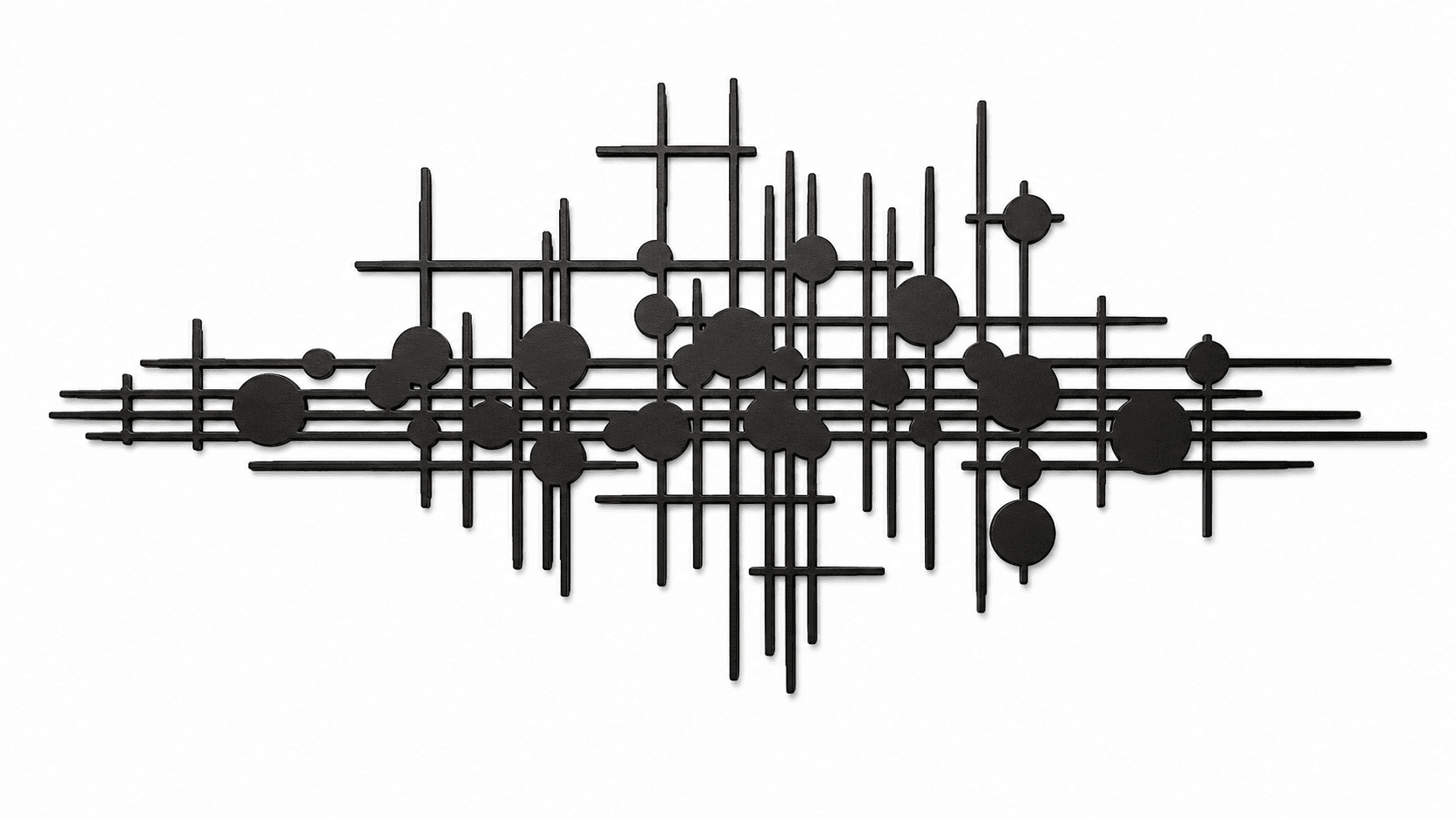 Minimalist Geometrik Metal Duvar Süsü ,Çağdaş Salon Dekoru