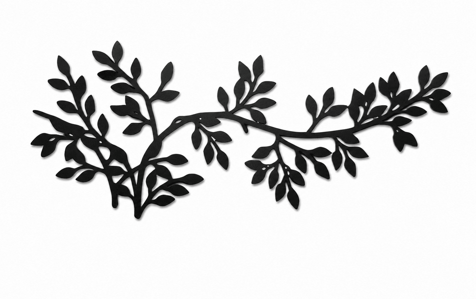 Doğadan İlham Alan Metal Duvar Dekoru ,Yaprak Dalı Metal Wall Art