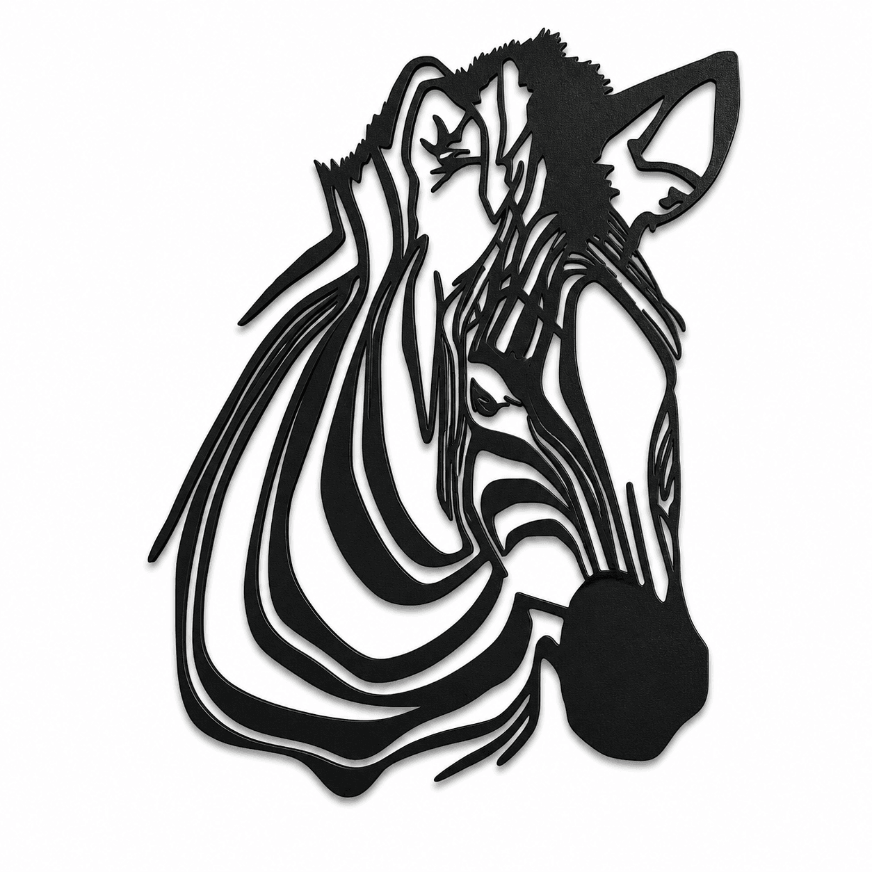 Dekoratif Zebra Metal Tablosu ,Safari Temalı Duvar Dekoru