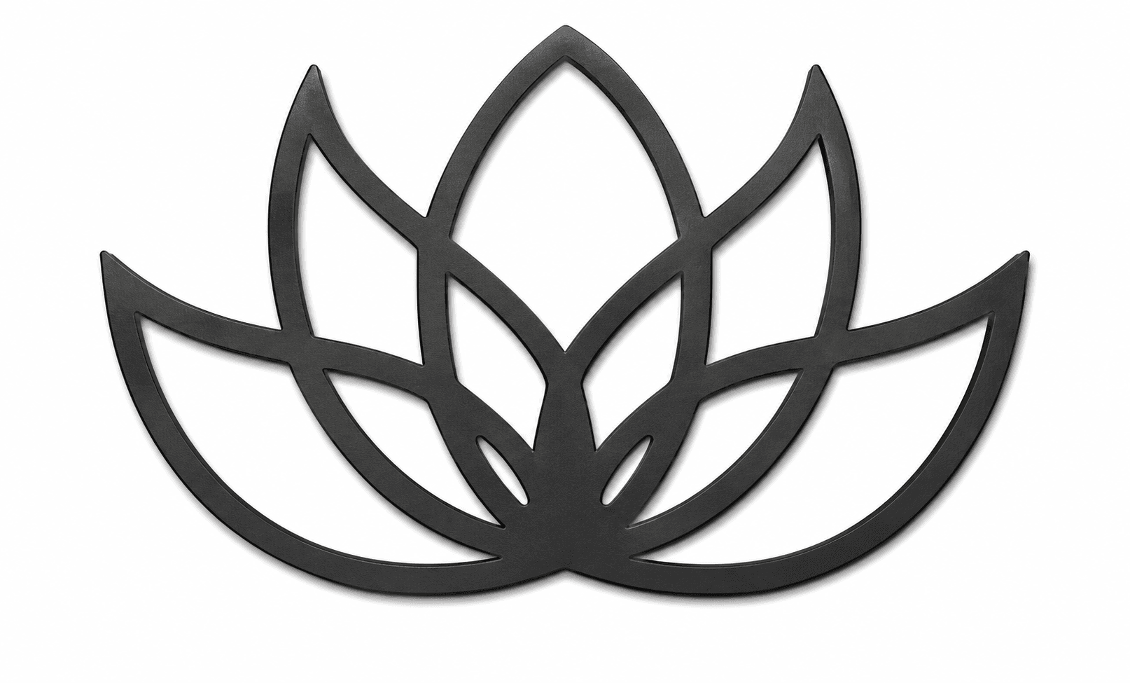 Lotus Metal Tablo, Yoga ve Meditasyon Duvar Süsü, 2 mm Metal Duvar Dekoru