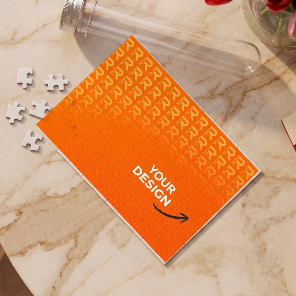 Sevgiliye Sürpriz Yapmak İsteyenlere Kapsül Şişeli Mini Puzzle