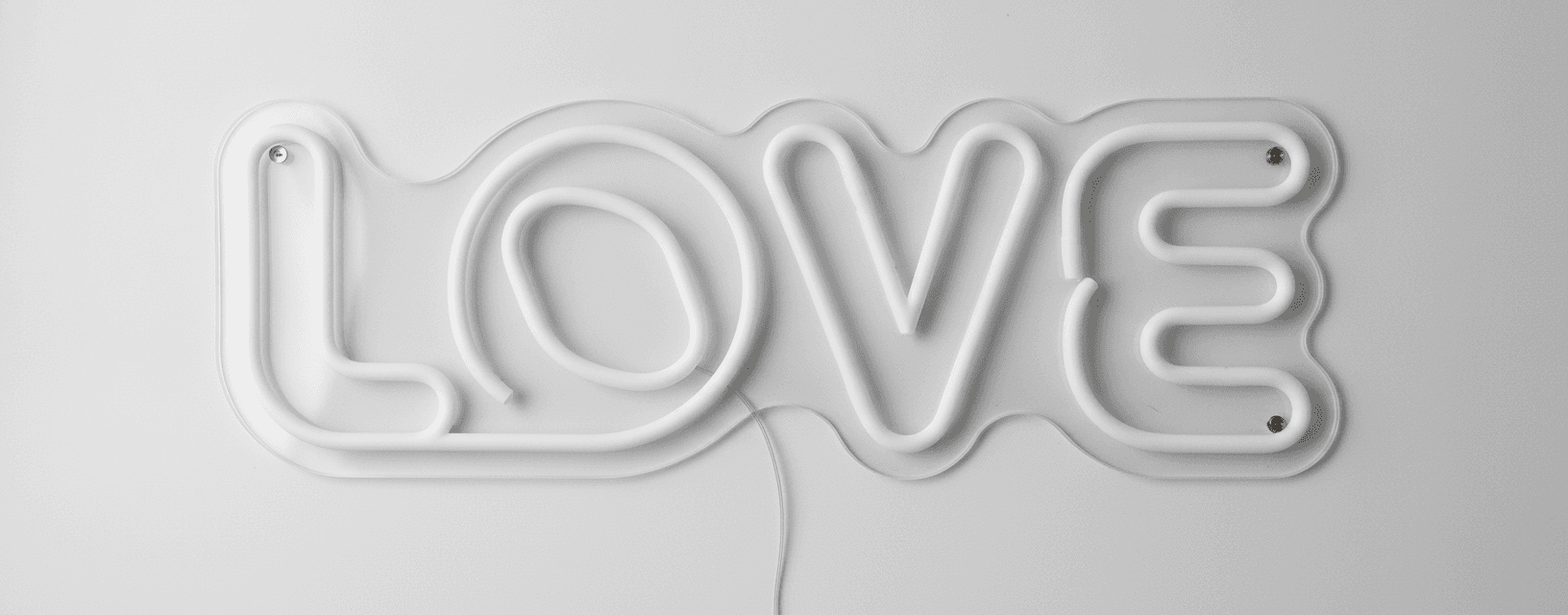 LOVE Neon Duvar Dekoru, Romantik Modern LED Işık