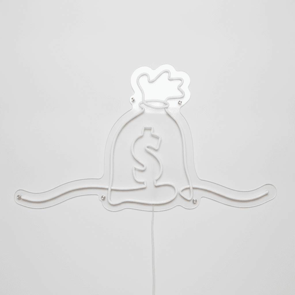 Money Bag Neon Tabela 1.Nesil Neon Led 105x50cm