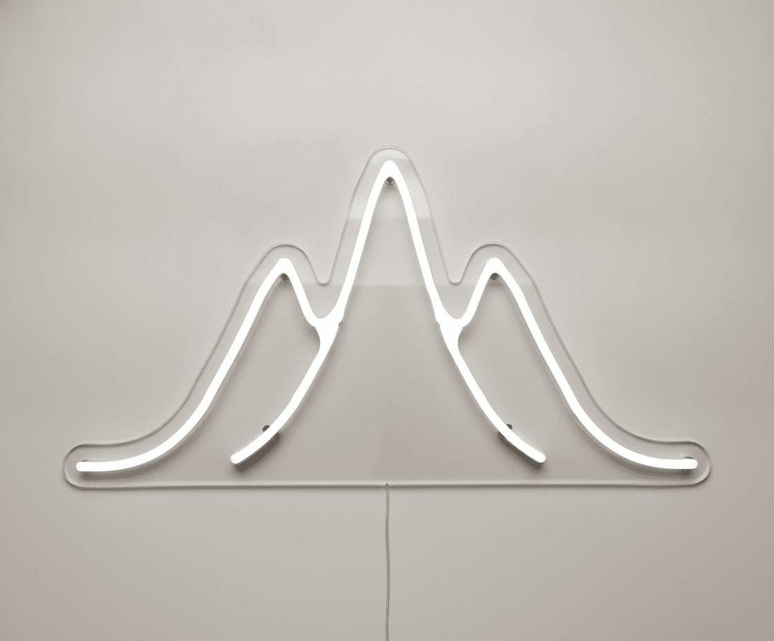 Mountain Neon Duvar Dekoru, Doğa Temalı Modern LED Işık
