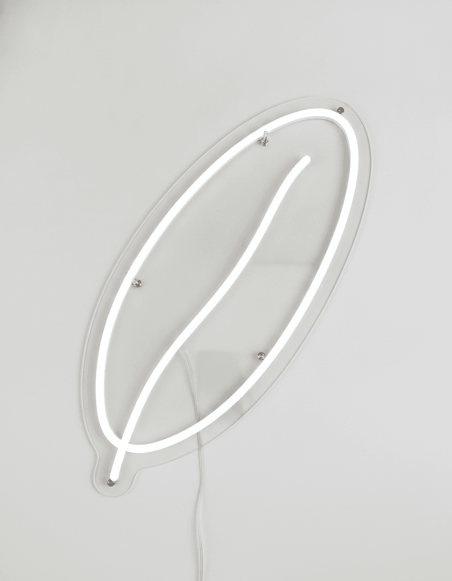 Minimal Tüy Neon Tabela, Yatak Odası, Salon ve Modern Duvar Süsü