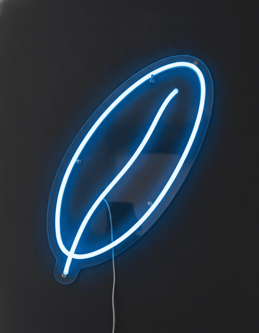 Minimal Tüy Neon Tabela, Yatak Odası, Salon ve Modern Duvar Süsü