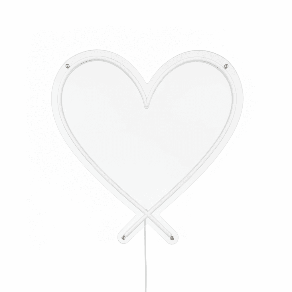 Kalp Neon led 1.Nesil Neon Led 50x50 cm