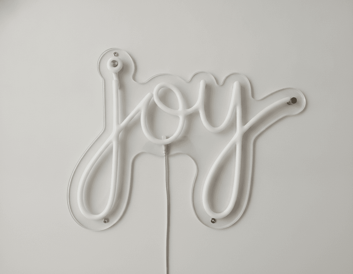 Joy Neon Tabela, Çocuk Odası, Salon ve Modern Duvar Süsü