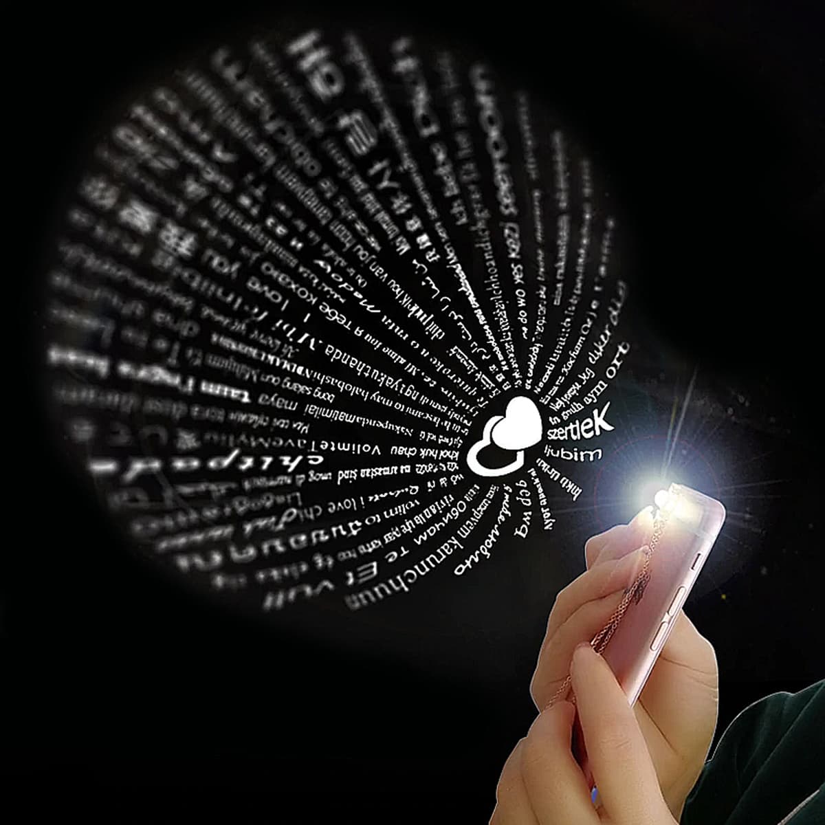 100 Dilde Seni Seviyorum Kolyesi - 925 Ayar Gümüş