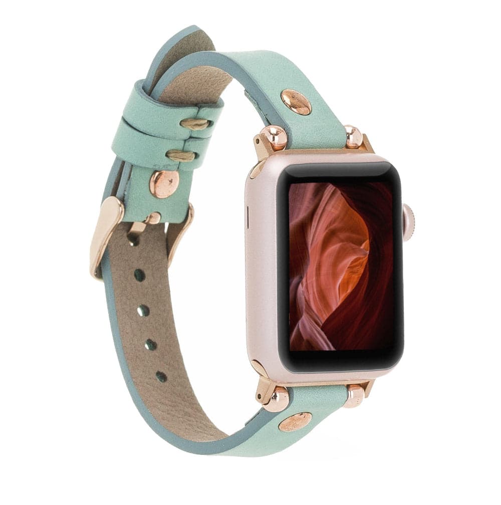 Ferro Deri Apple Watch Kordonu Rose Gold Trok Tokalı