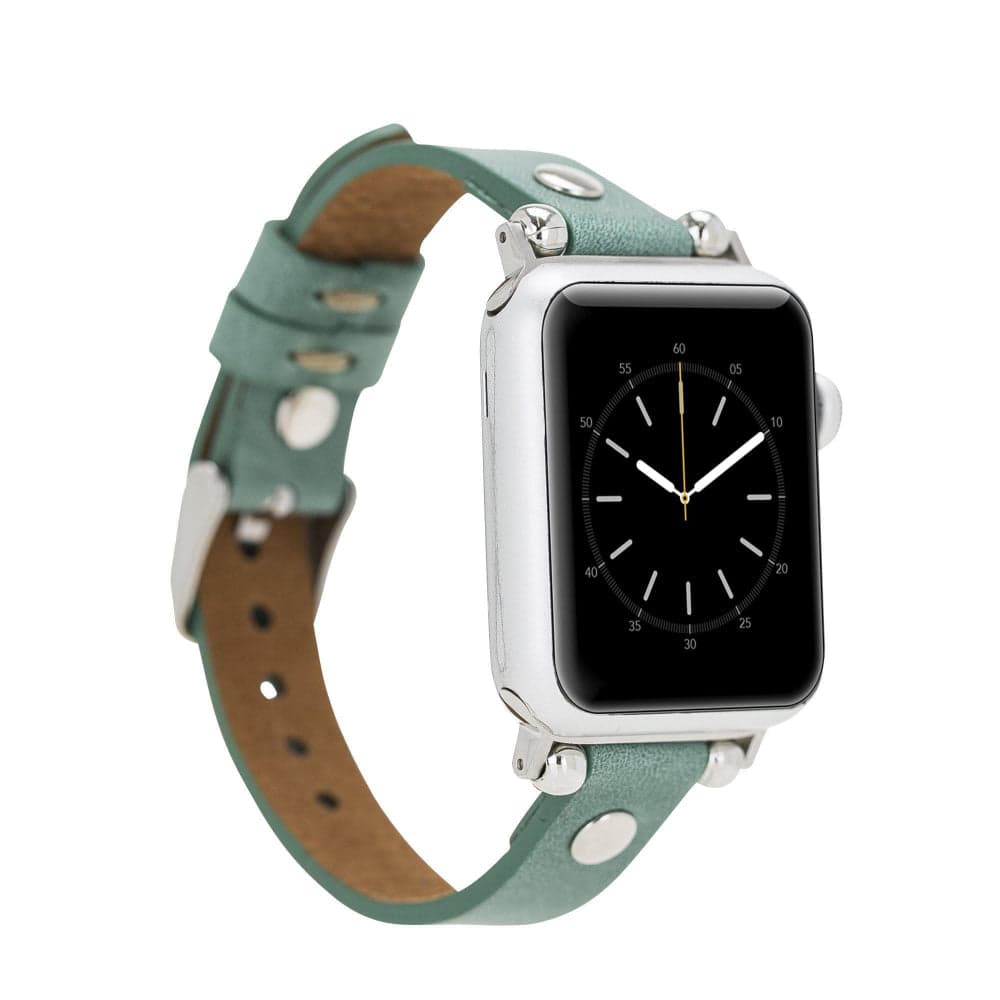 Ferro Apple Watch Deri Kordon, Silver Trok ile