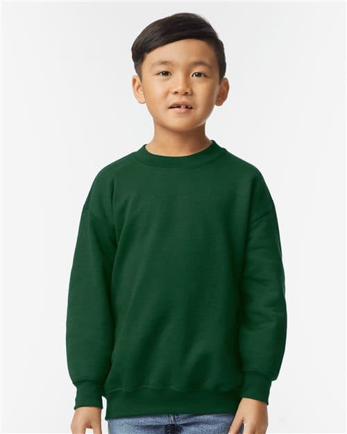 Genç Ağır Karışım Bisiklet Yaka Sweatshirt