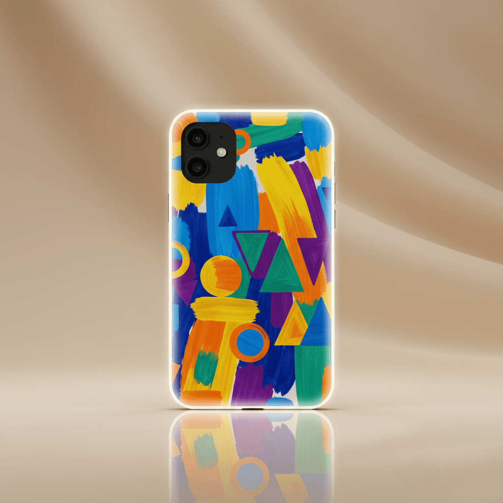 POD telefon kilifi - canli soyut tasarimli kilif